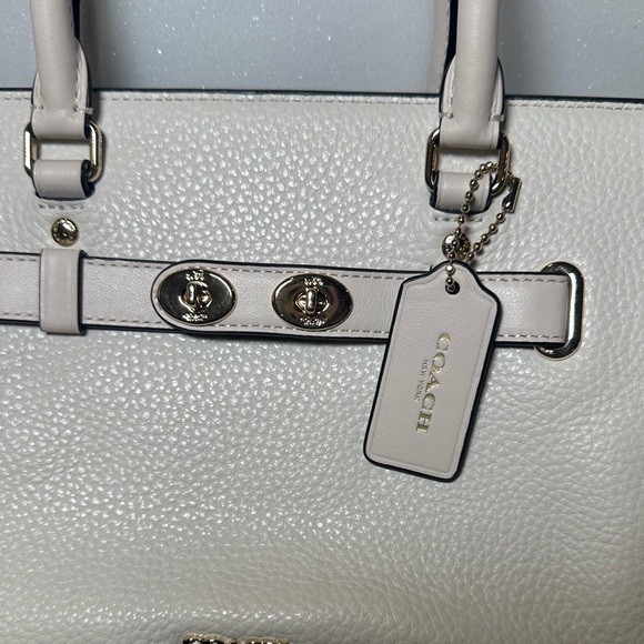 Coach Cream Satchel Bag - Picture 2 of 4